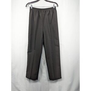 Monterey Canyon Petite‎ Brown Polyester Elastic Waist Pants Women's 4P